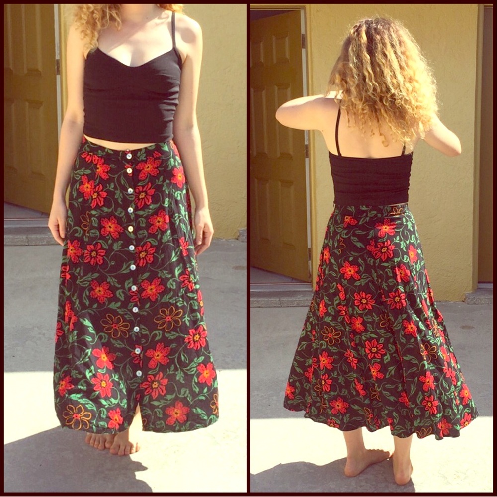 Vintage Floral Skirt